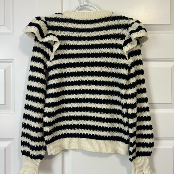 LOFT Black and White Striped Sweater - Picture 4 of 8